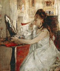 Jovem Mulher em Pó (óleo sobre tela)