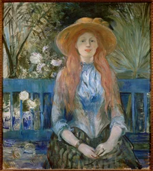 Menina em um parque Pintura de Berthe Morisot
