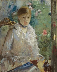 Jovem sentada diante de uma janela, chamada Verão, 1879