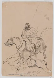 A 4ª Cavalaria Irregular, c.1845 (aquarela)