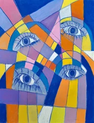 Gaze, 2024 (pastel sobre cartão)