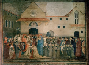 Consagração de Santo Egídio pelo Papa Martinho V
