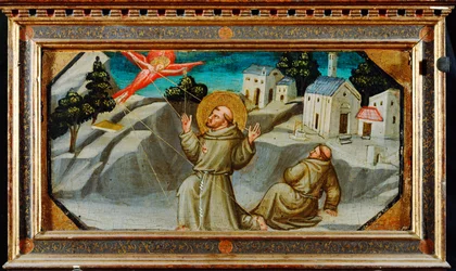 São Francisco de Assis recebe os estigmas (pintura sobre tela)