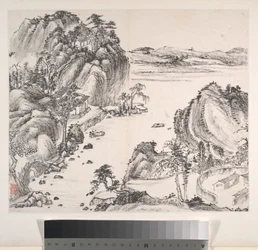 Paisagens, datado de 1814 (álbum de oito folhas; tinta sobre papel)