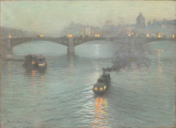 Noite no Sena, c.1888 (pastel sobre tela preparada)