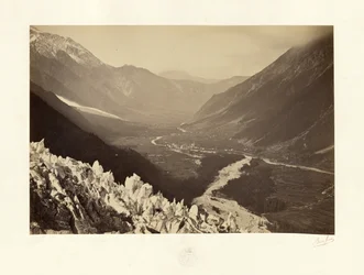 O Vale de Chamonix, vista do Chapeau