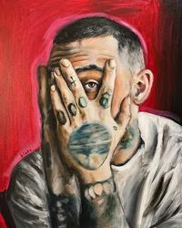 Mac Miller, c.2020 (Acrílico sobre tela)