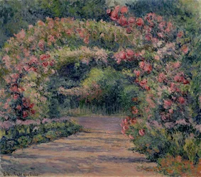 Caramanchão de rosas em Giverny