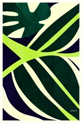 Folhas Tropicais Abstratas