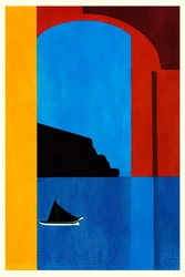 Veleiro Azul do Mediterrâneo