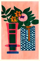 Vasos botânicos vibrantes