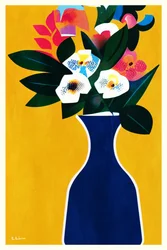 Arranjo floral vibrante