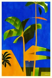 Palmeiras tropicais vibrantes