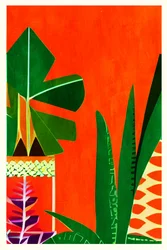 Plantas tropicais vibrantes
