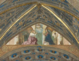 Apse, Superarch, Boccaccio Boccaccino, Annunciation 1506-07