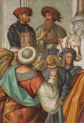 Nave Central, Segundo Norte, Casamento da Virgem, Boccaccio Boccaccino 1514-15, Detalhe
