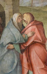Nave Central, Terceiro Norte, Visitação, Boccaccio Boccaccino 1516-17, Detalhe