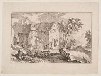 Prato 10, de Paisagens com casas de campo