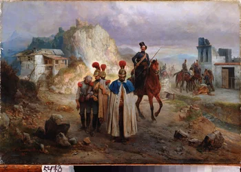 Os homens franceses prisioneiros em 1814)
