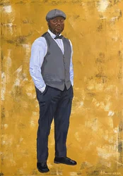 Homem Elegante em Ouro