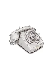 Telefone rotativo nostálgico
