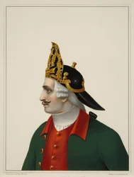 Tampa de granadeiro em 1742-1762, início da década de 1840