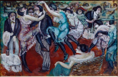 "Cafe chant" (Canto do Café) - Pintura de Boris Dmitrievich Grigoriev (1886-1939)