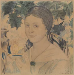 Retrato de Maria Shostakovich, 1922