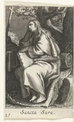 Santa Sara da Líbia Sancta Sara (título no objeto) Hermitesses (título da série) Sacra Eremus Ascetriarum (título da série)