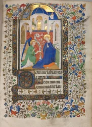 Livro de horas de uso de Paris: Anunciação, c. 1420