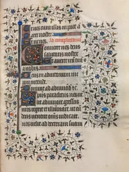 Livro de horas de uso de Paris: inicial decorada, c. 1420