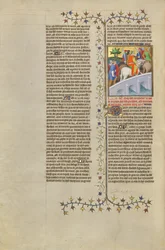 Xerxes, rei dos persas, atravessa uma ponte com o seu exército