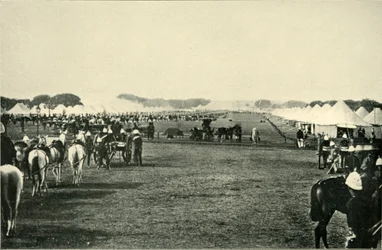 O acampamento dos vice-reis na Assembléia Imperial, em janeiro de 1877, 1901.