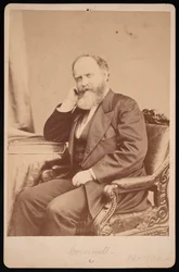 Retrato de John Angel James Creswell 1828-1891, antes de 1891.