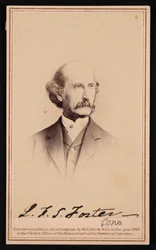 Retrato de LaFayette Sabine Foster 1806-1880, antes de 1869.