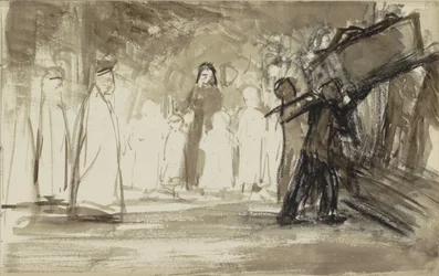 Serviço fúnebre onde um caixão é transportado pelos espectadores