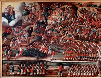 Ex-voto representando a Batalha de Guararapes