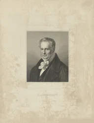 Retrato de Alexander von Humboldt 1769-1859, c. 1850