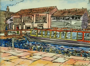 Museu do Canal, Eclusa de Camden (aquarela sobre papel)