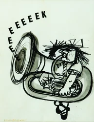 Eeeeeeek! (tinta no papel)