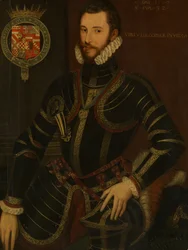 Retrato de Walter Devereux 1539-1576, Primeiro Conde de Essex, datado de 1572.