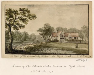 Uma série de esboços, vistas na Grã-Bretanha, no Continente e na América 1772-1778 (aguarela)