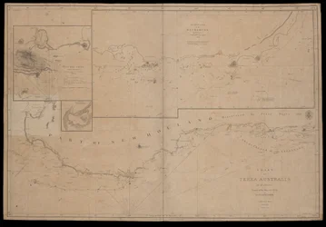 Carta da Terra Australis por M. Flinders, comandante do navio de Sua Majestade, 