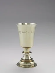 Taça da Comunhão, fabricada por DR, 1671-1672
