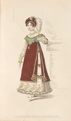 Vestido de fantasia dinamarquês usado no Prince Regent
