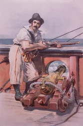Marinheiro inglês de 1650 (cor litho)