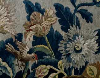 Padrão Floral, detalhe do estofado do sofá estilo George I, ca 1725, Reino Unido