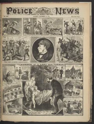 Capa do Illustrated Police News, 29 de Novembro de 1884 (litho)