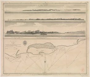 Plano da ilha de Diu por John McCluer 1788