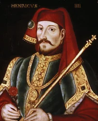 Retrato do rei Henrique IV de Inglaterra, segurando o ceptro real, finais do século XVI - início do século XVII